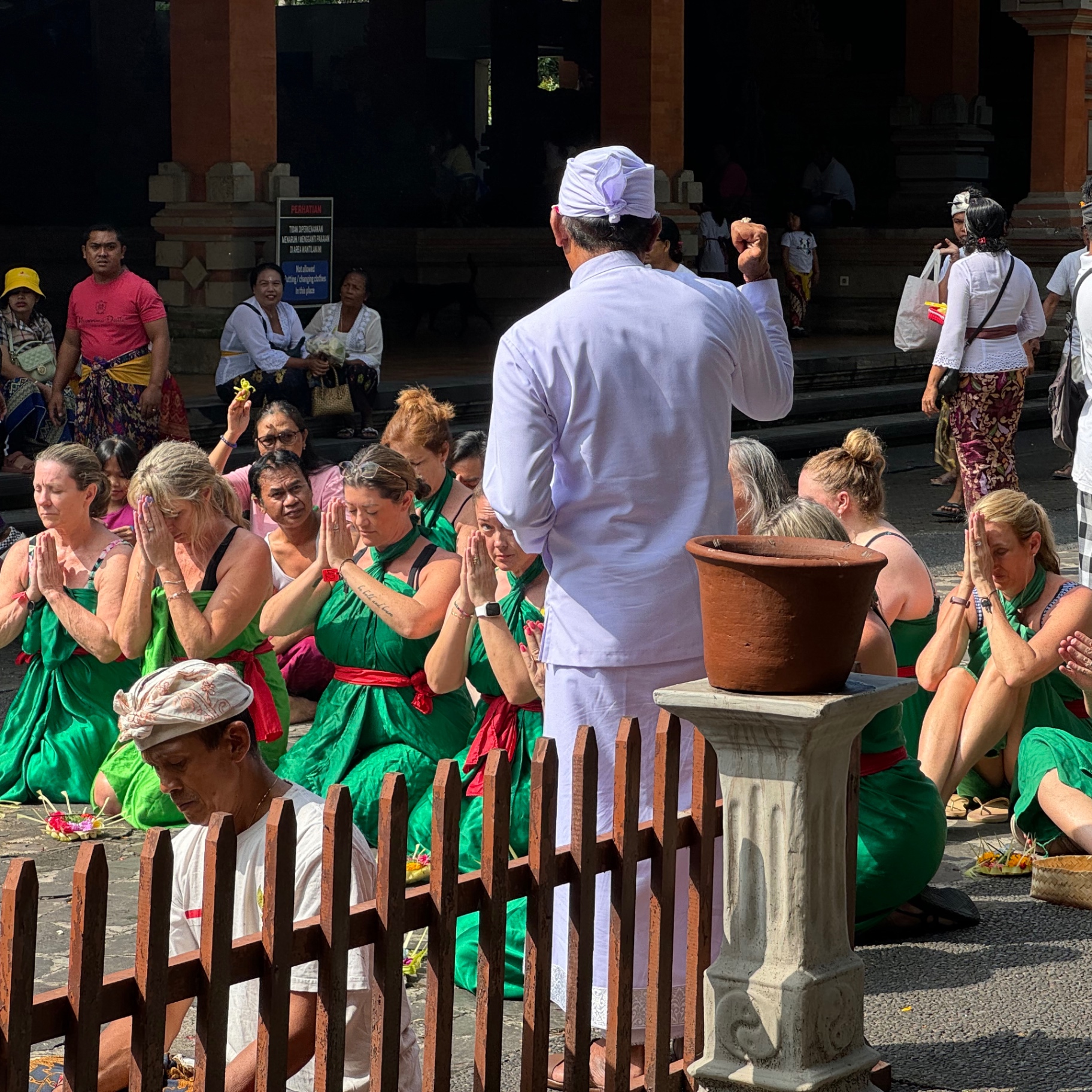 Sacred temple ceremony